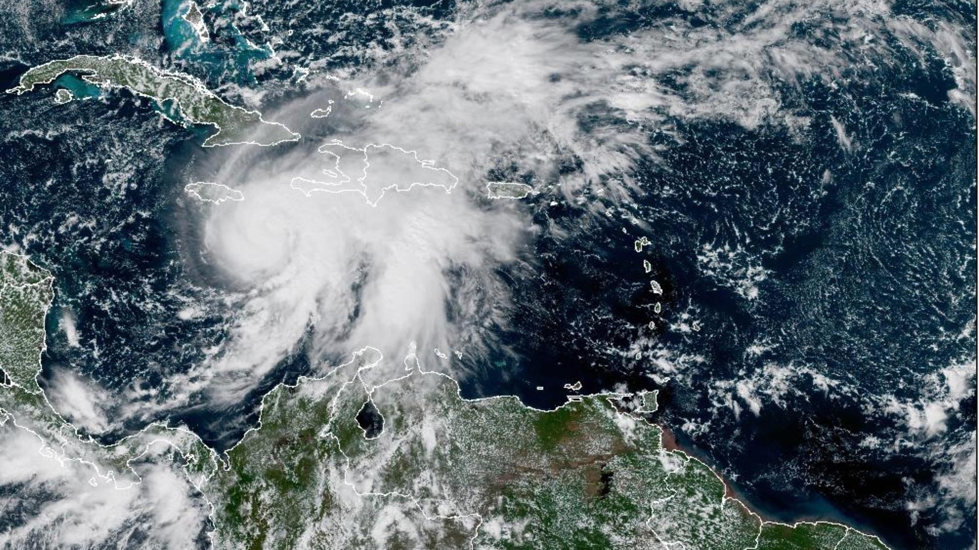 Ein Satellitenbild zeigt Hurrikan "Melissa".