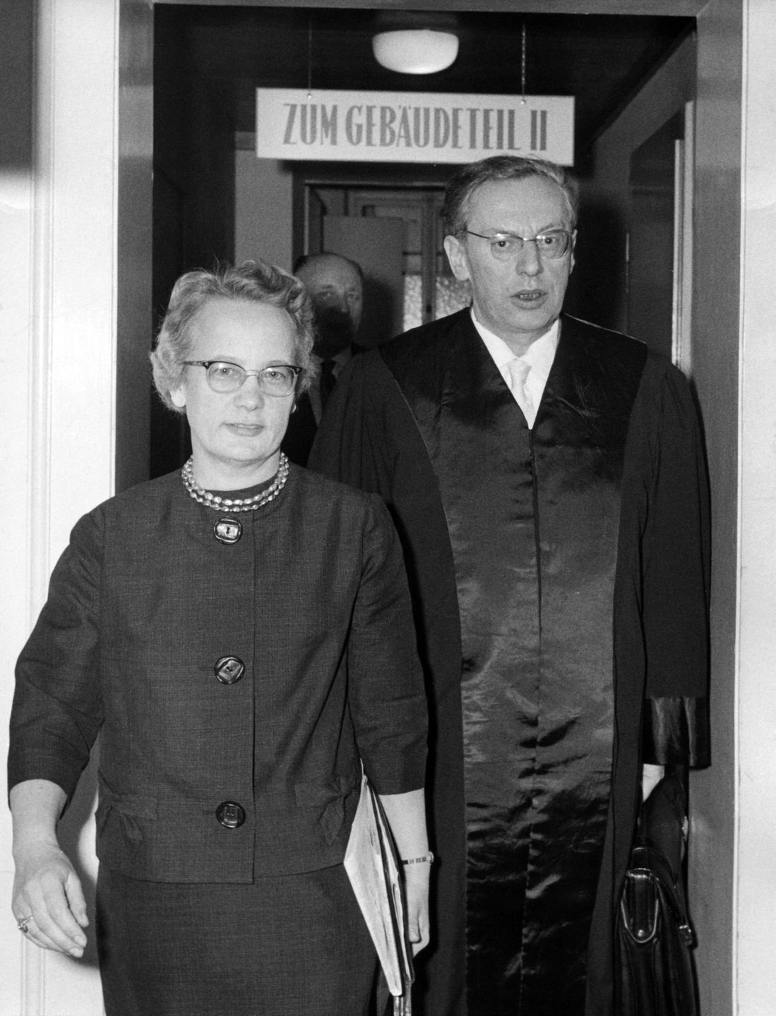 Ministerialrätin Waltraut Rupp-von Brünneck 1961.