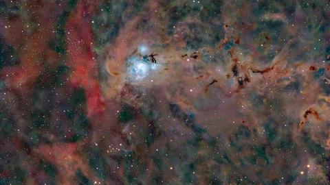 Ein Blick in das Universum auf eine weit entfernte Galaxie. Ein Blick in das Universum auf eine weit entfernte Galaxie.
