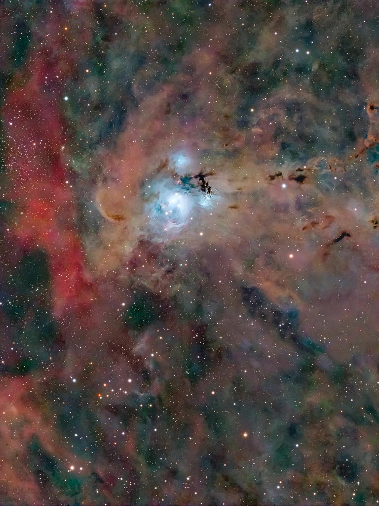 Ein Blick in das Universum auf eine weit entfernte Galaxie. 