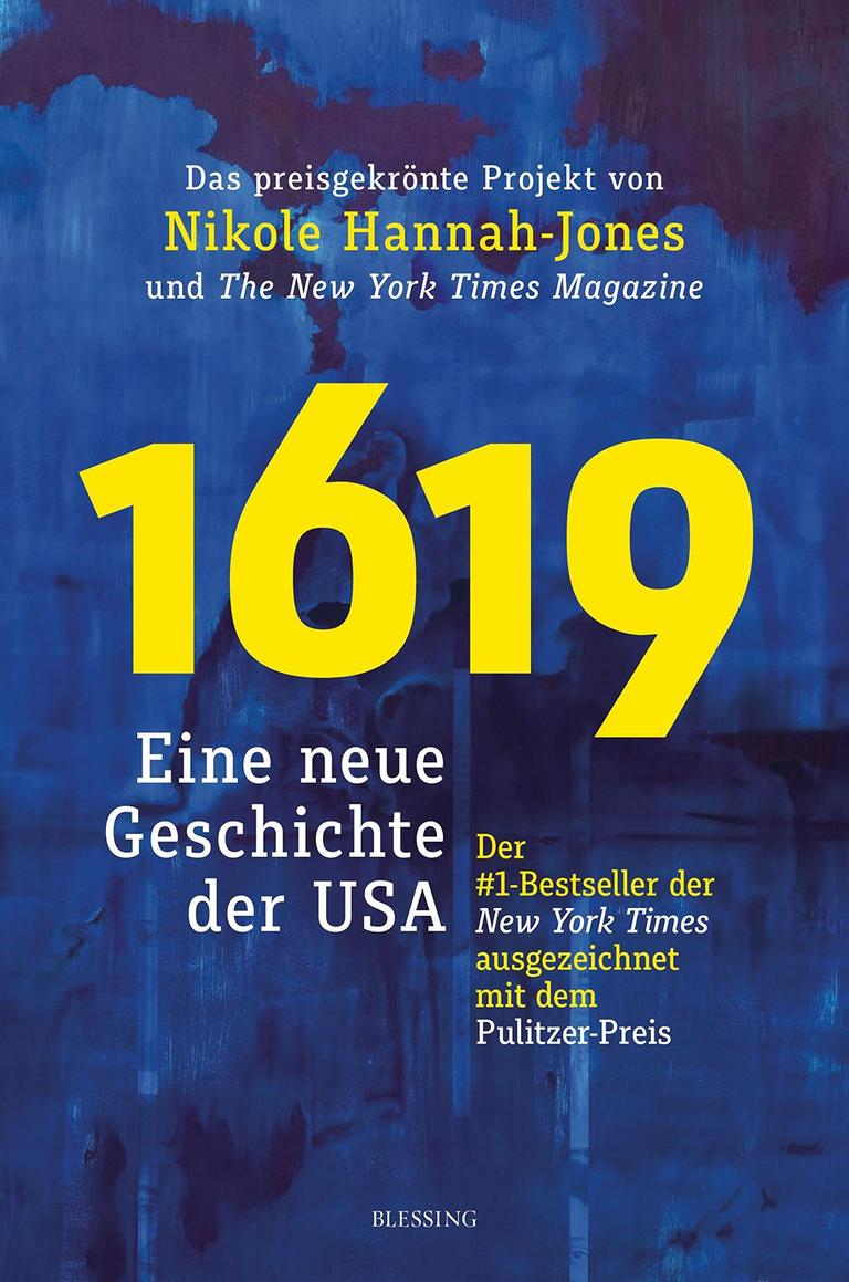 Das Cover zeigt den Titel "1619" in großen gelben Zahlen auf blauem Grund.