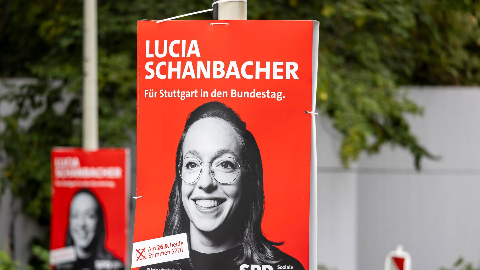 Wahlplakat der Partei SPD zur Bundestagswahl 2021. BTW21