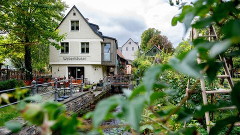 Auf dem Bild sieht man das Weberhaus in Plauen.