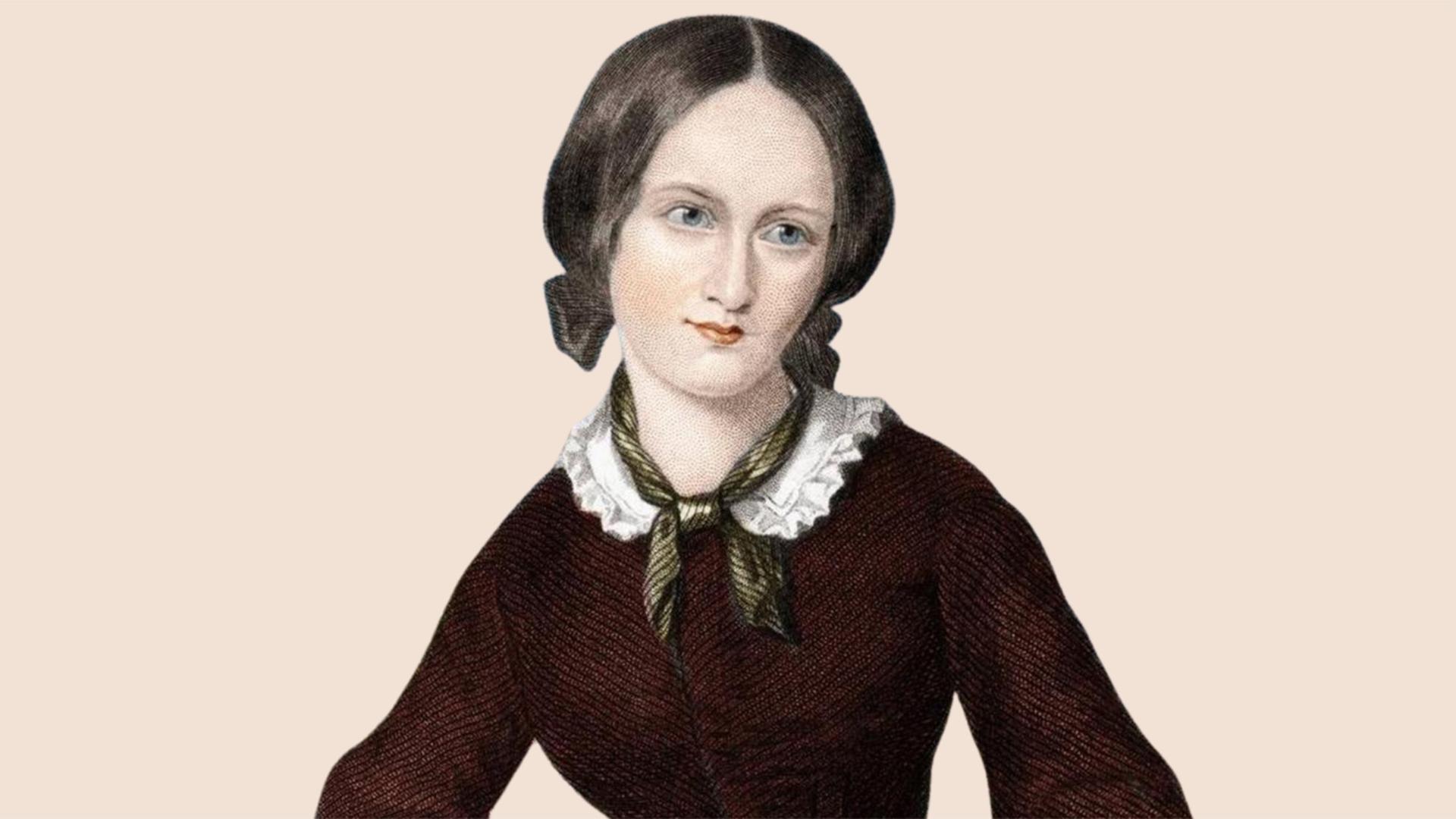 Porträt der britischen Schriftstellerin Charlotte Brontë (1816-1855)
