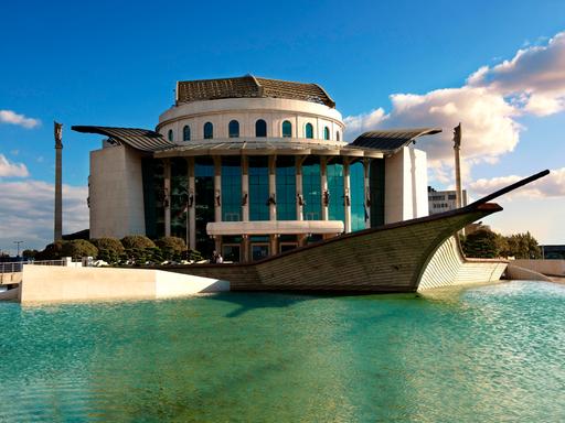 Das ungarische Nationaltheater, Budapest, Ungarn, Europa