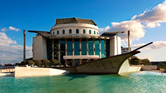 Das ungarische Nationaltheater, Budapest, Ungarn, Europa