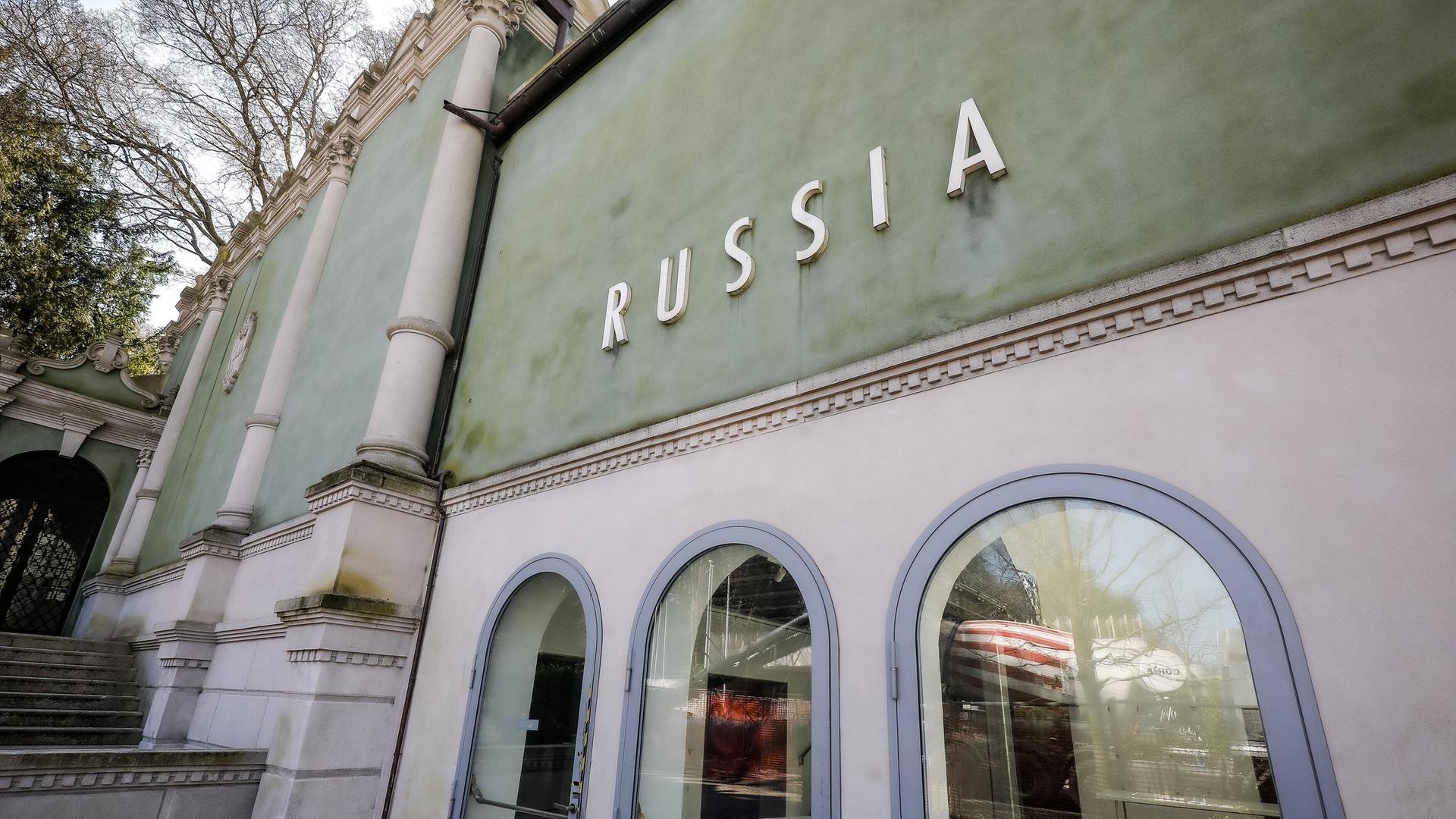 Russlands Pavillon in den Biennale Gardens.