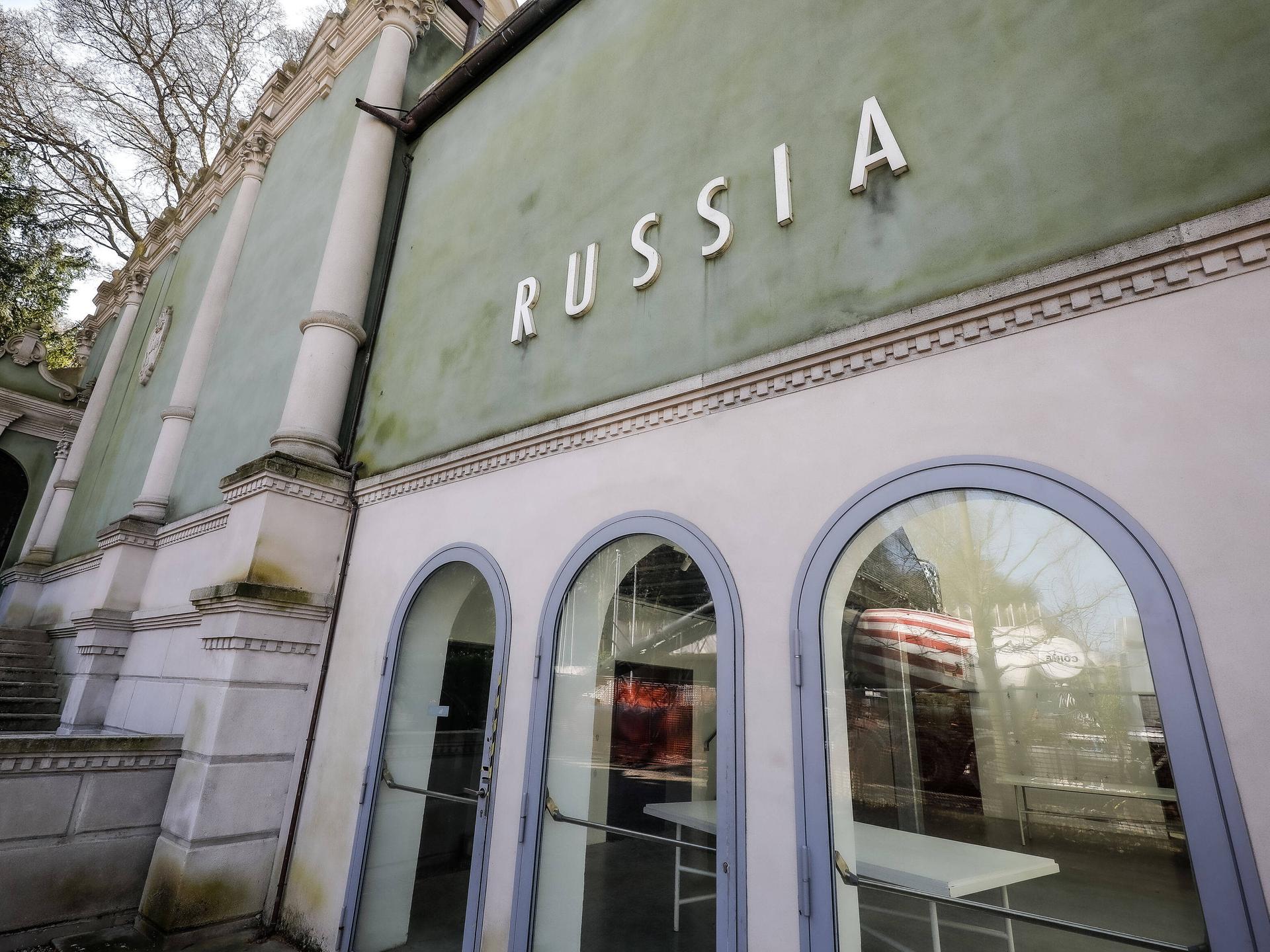 Russlands Pavillon in den Biennale Gardens.