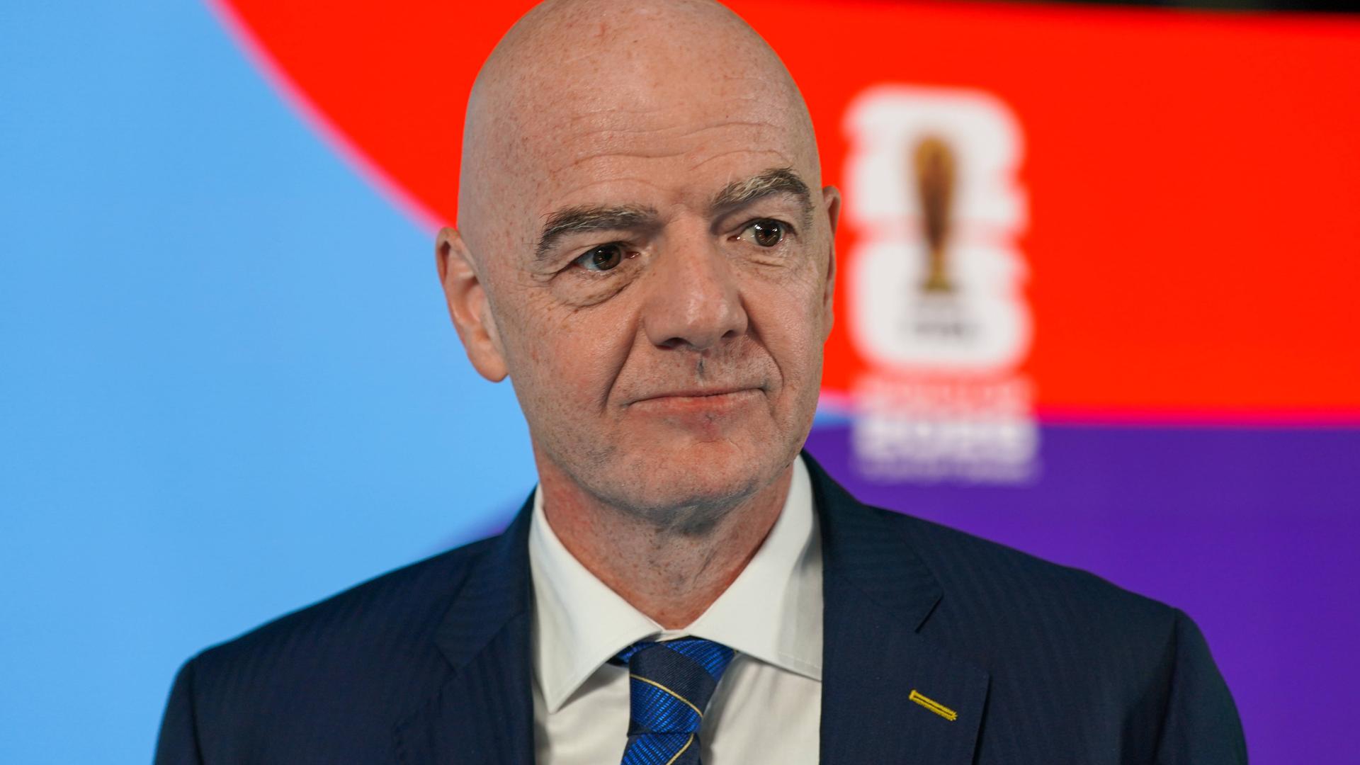 Portät des FIFA-Präsidenten Gianni Infantino Portät des FIFA-Präsidenten Gianni Infantino