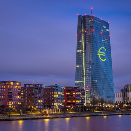 Die Europäische Zentralbank (EZB) in Frankfurt