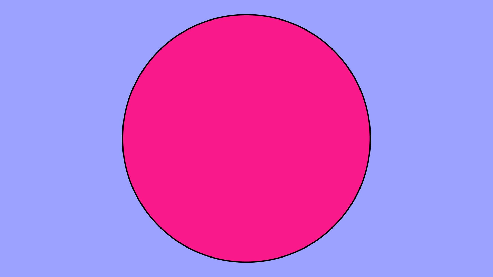 Die Grafik zeigt einen	pinken Vollmond auf einem lila Rechteck.