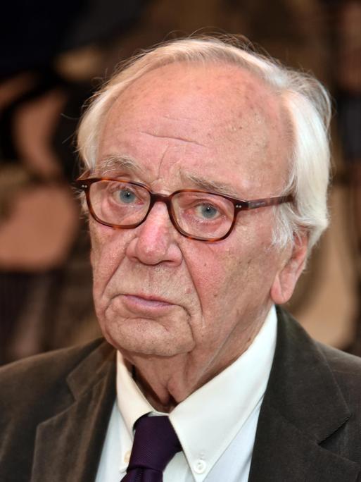 Der Schriftsteller Jürgen Becker in Köln, 2017.