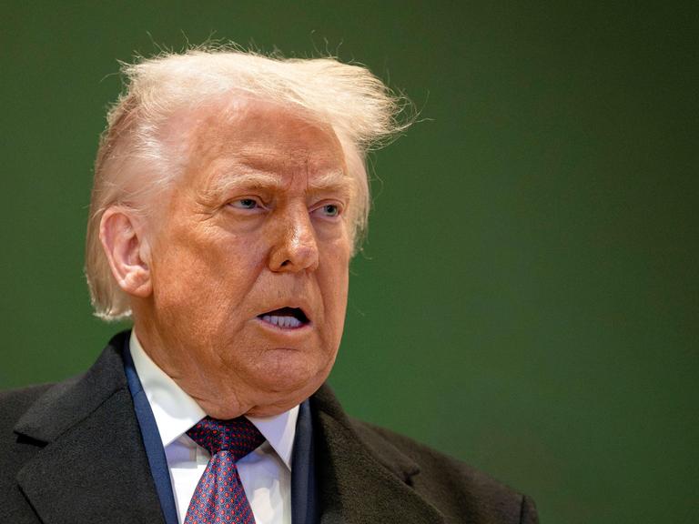 Donald Trump am 22. Januar bei World Economic Forum in Davos, Schweiz Donald Trump am 22. Januar bei World Economic Forum in Davos, Schweiz