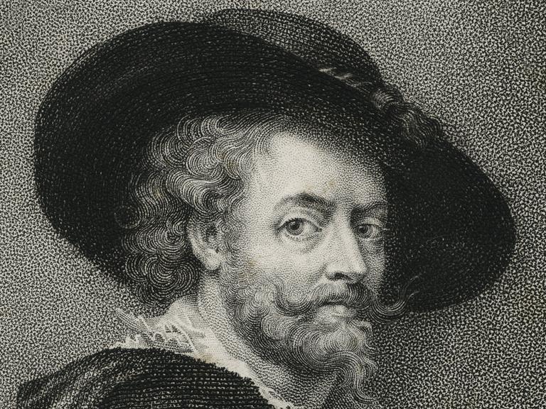 Portrait de Pierre Paul Pierre-Paul Rubens ou Peter Paul ou Peter Paul Rubens 1577–1640, Stich aus dem 19. Jahrhundert