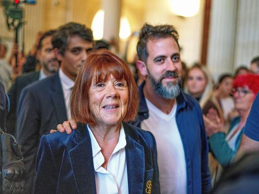 Gisele Pelicot am 8. Oktober 2025 in Nimes, Frankreich, während ihres Gerichtsprozesses