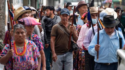 Demonstration in Guatemala City