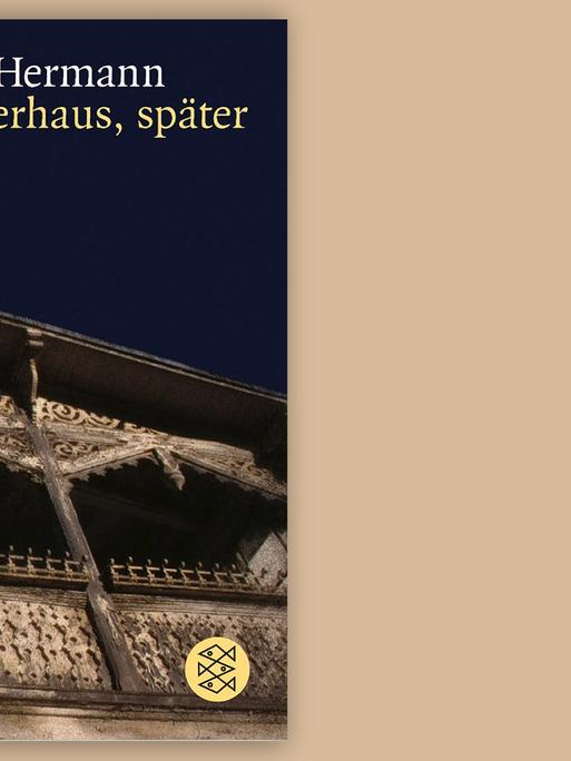 Die Ansicht eines Giebels und eines Balkons erstrecken sich auf dem Buchcover zu "Sommerhaus, später".