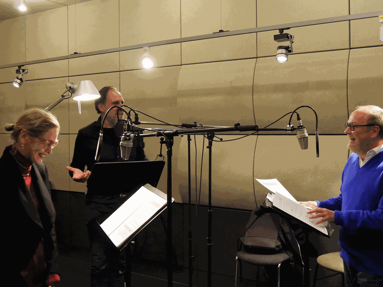 In unserem Studio: Valery Tscheplanowa, Thomas Loibl, Jens Wawrczeck