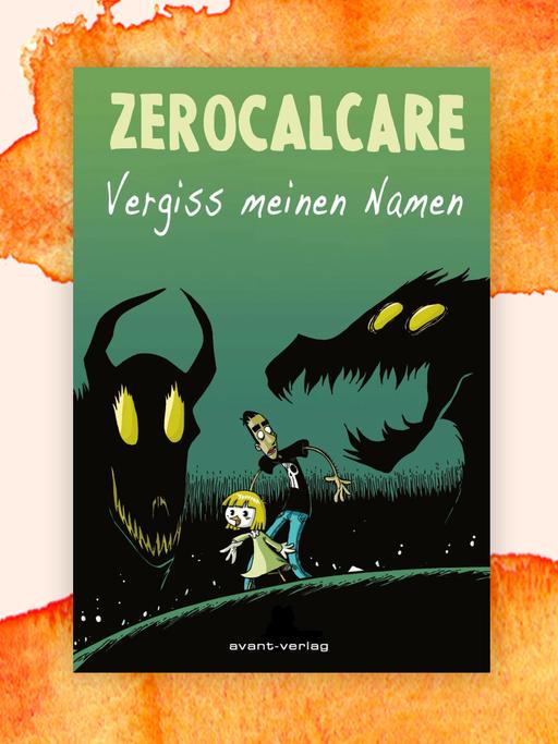 Das Cover des Comic "Vergiss meinen Namen" von Zerocalcare zeigt eine typische Comicszene: Zwei Comicfiguren schauen sich schreckhaft um, weil in den Schatten Monster auf sie lauern. Das Cover des Comic "Vergiss meinen Namen" von Zerocalcare zeigt eine typische Comicszene: Zwei Comicfiguren schauen sich schreckhaft um, weil in den Schatten Monster auf sie lauern.