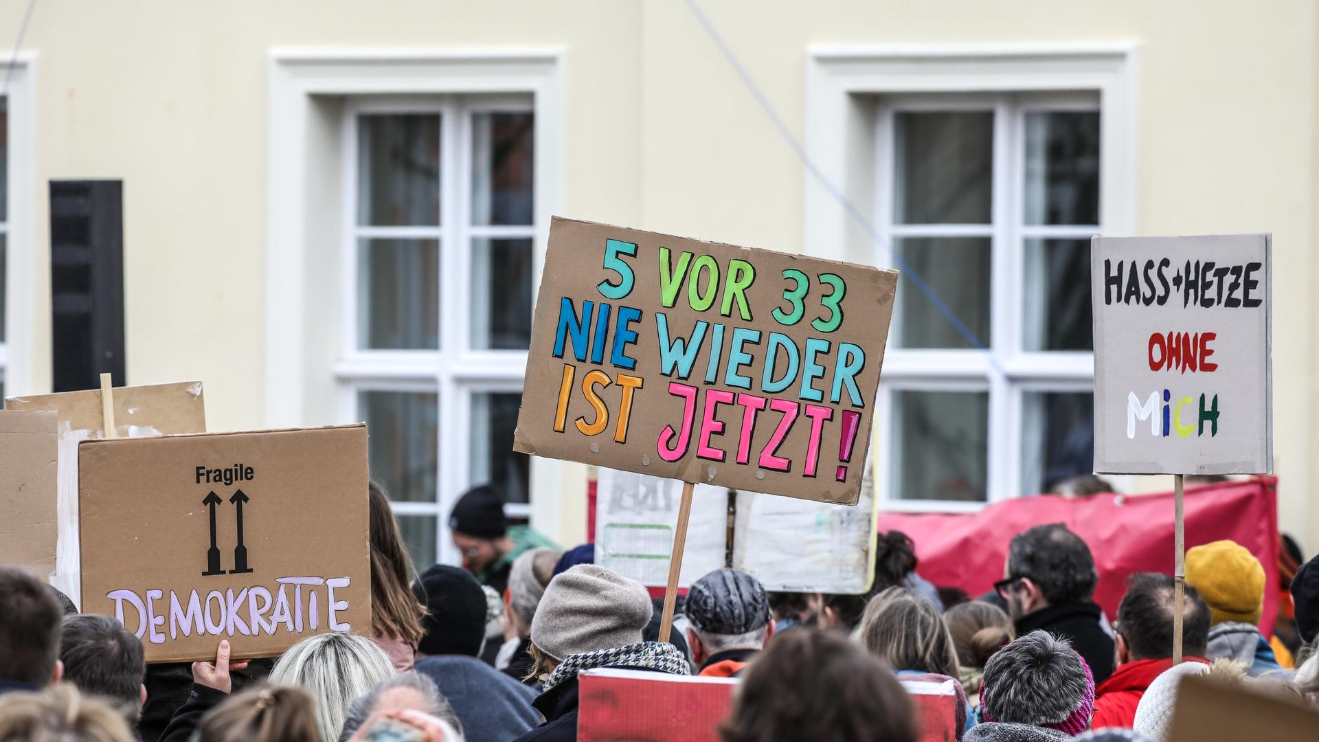 Demonstration in Brandenburg