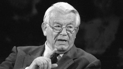 Porträtfoto des Journalisten und Verlegers Henri Nannen aus dem Jahr 1990. 