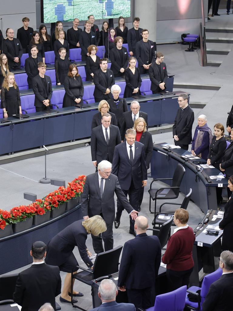 Plenarsaal Bundestag bei einer Gedenkveranstaltung
