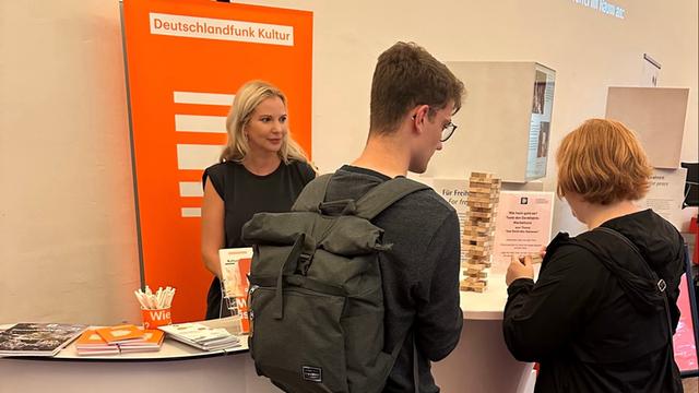 Interaktives Angebot der Deutschlandradio Denkfabrik bei der Lübecker Museumsnacht zum Thema "Das Recht des Stärkeren: Wenn Machthaber die Welt neu ordnen"