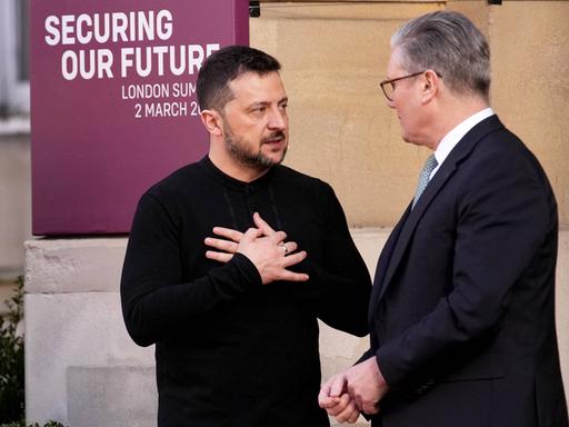 Der ukrainische Präsident Selenskyj und der britische Premier Starmer.