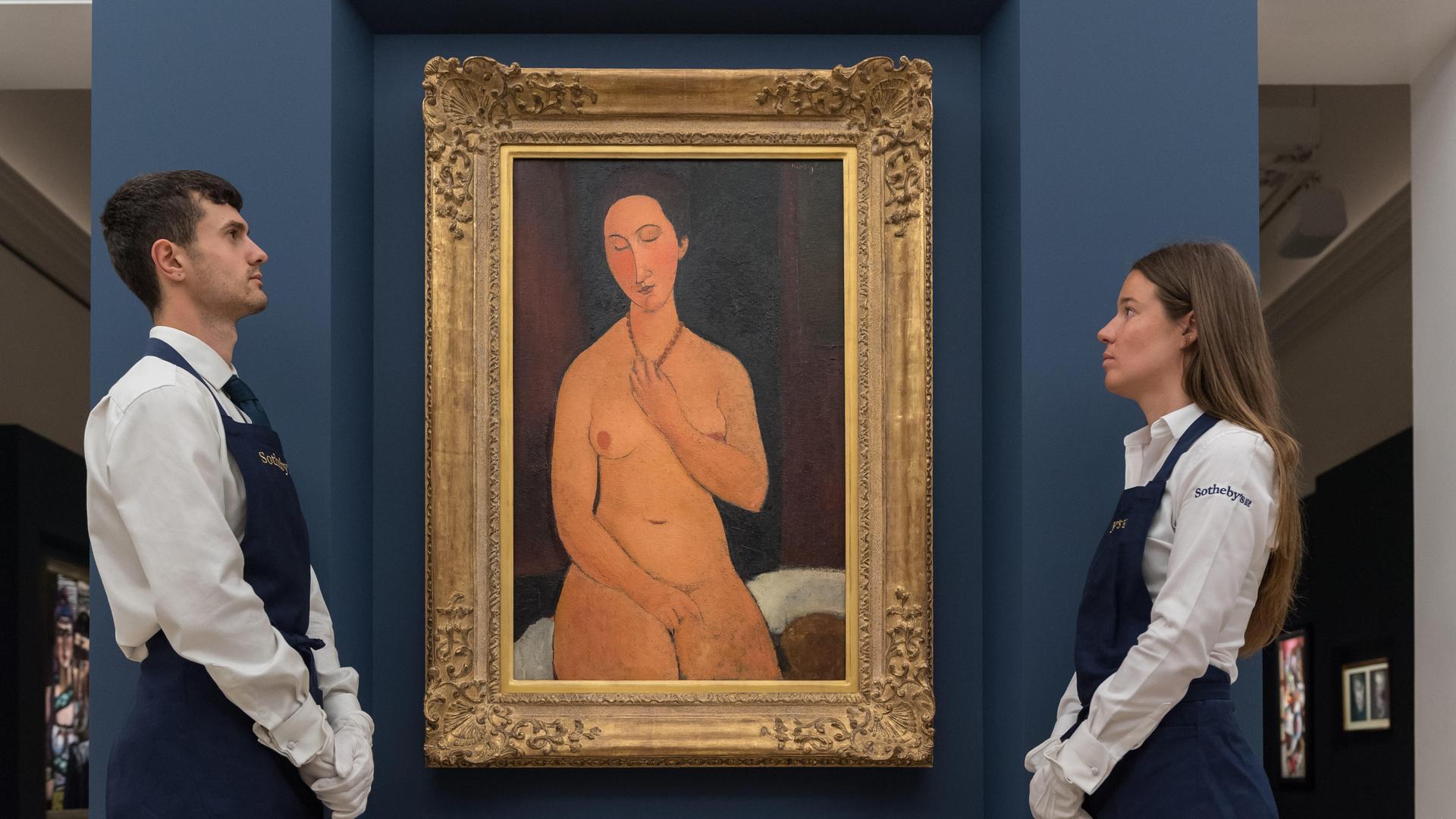 Sotheby’s präsentiert in London Gemälde von Amedeo Modigliani aus der Lewis-Sammlung.