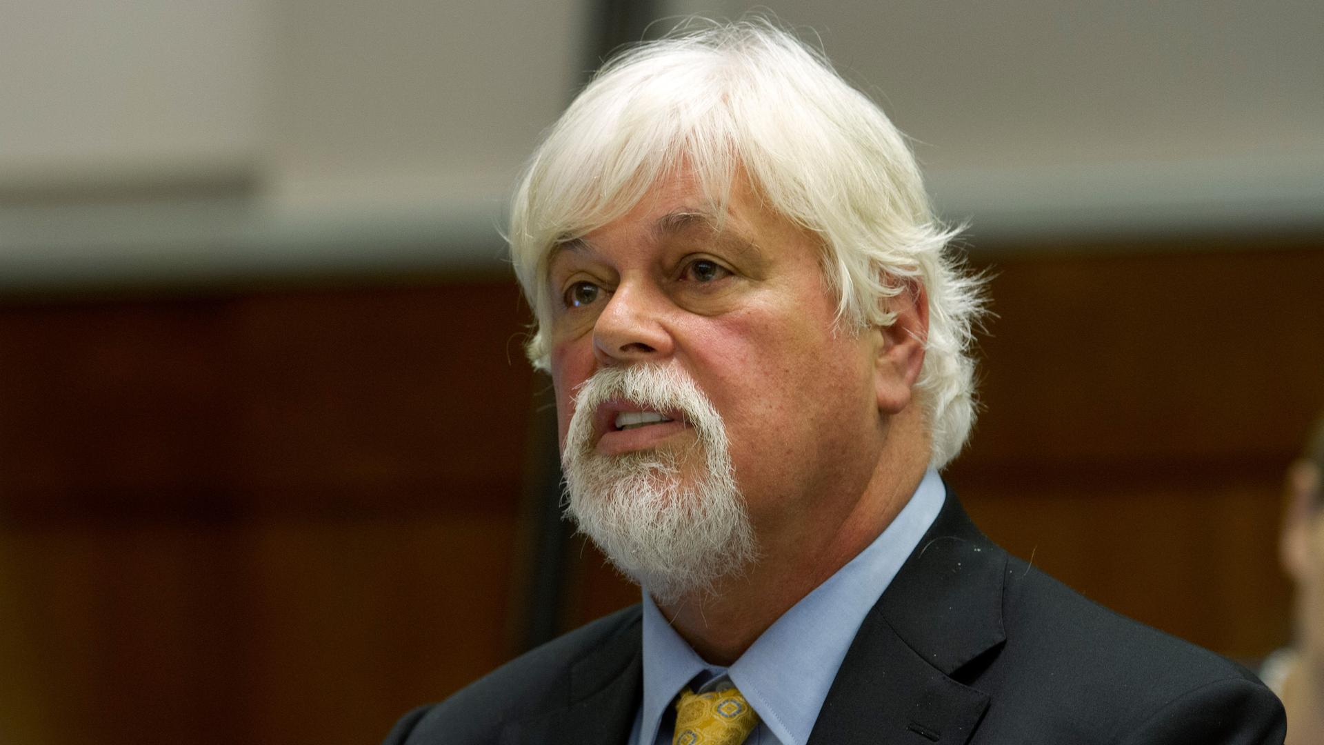 Paul Watson, Gründer der Tierrechts- und Umweltschutzorganisation Sea Shepherd Conservation Society, im Seitenprofil.