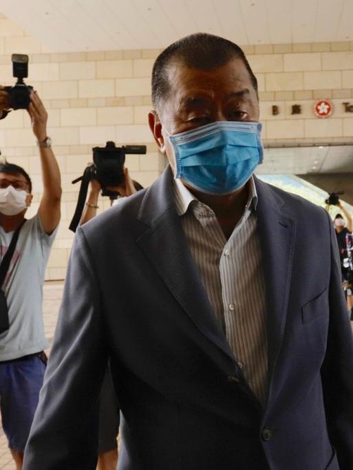 Jimmy Lai erscheint im August 2020 vor Gericht in Hongkong.