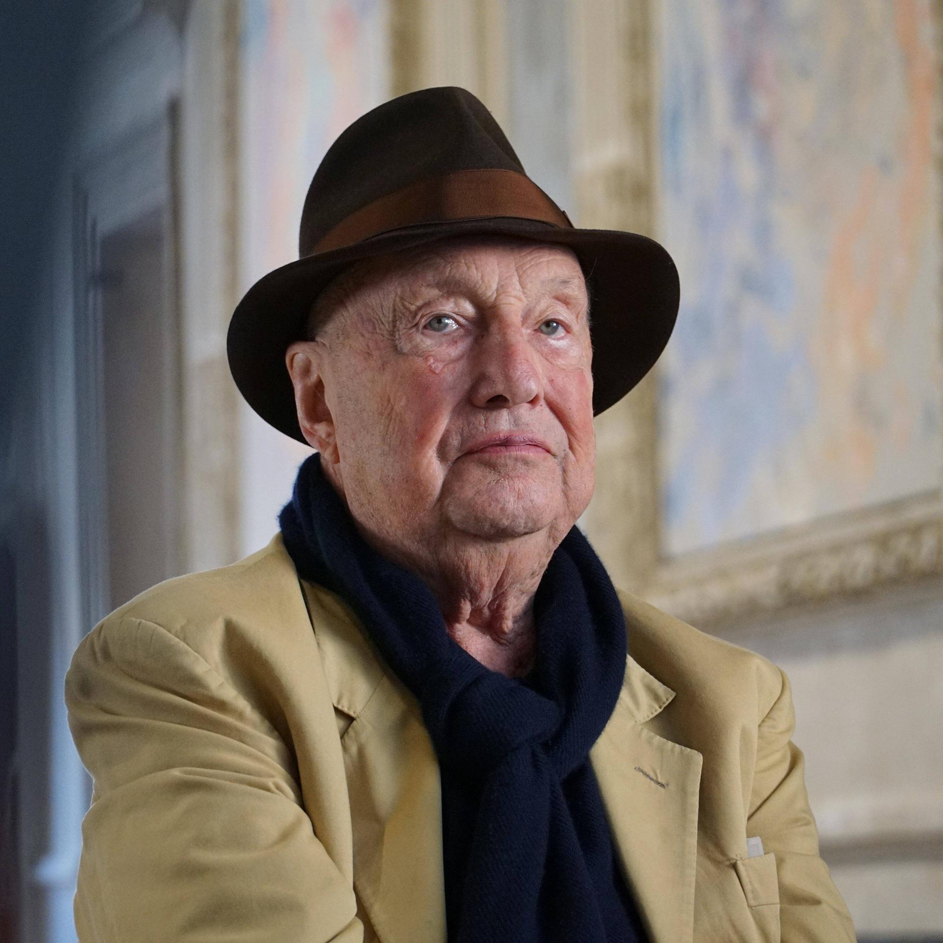 Georg Baselitz im Museum des Palazzo Grimani in Venedig im Jahr 2021.