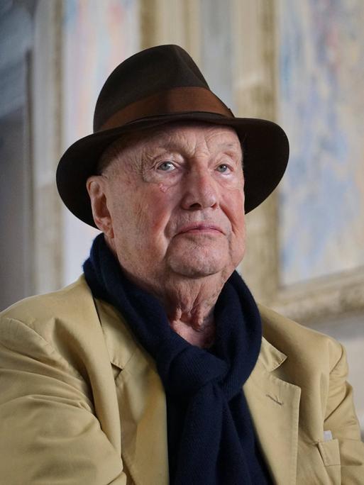 Georg Baselitz im Museum des Palazzo Grimani in Venedig im Jahr 2021.