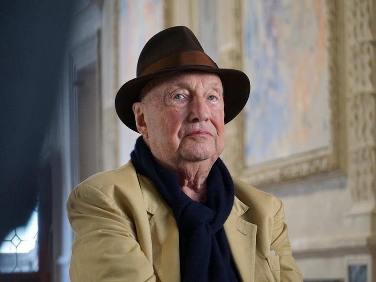 Georg Baselitz im Museum des Palazzo Grimani in Venedig im Jahr 2021.