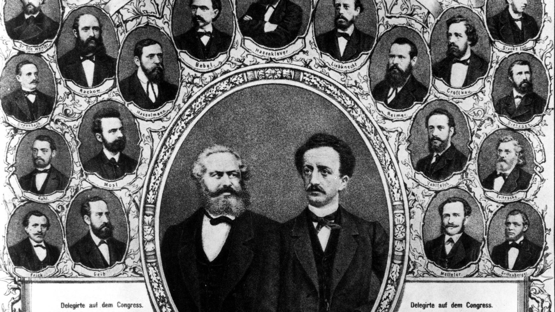 Gedenkblatt Vereinigungskongress 1875 Vereinigungskongress der Sozialdemokratischen Arbeiterpartei und des Allgemeinen Deutschen Arbeitervereins zur Sozialistischen Arbeiterpartei Deutschlands. Gedenkblatt Vereinigungskongress 1875 Vereinigungskongress der Sozialdemokratischen Arbeiterpartei und des Allgemeinen Deutschen Arbeitervereins zur Sozialistischen Arbeiterpartei Deutschlands.