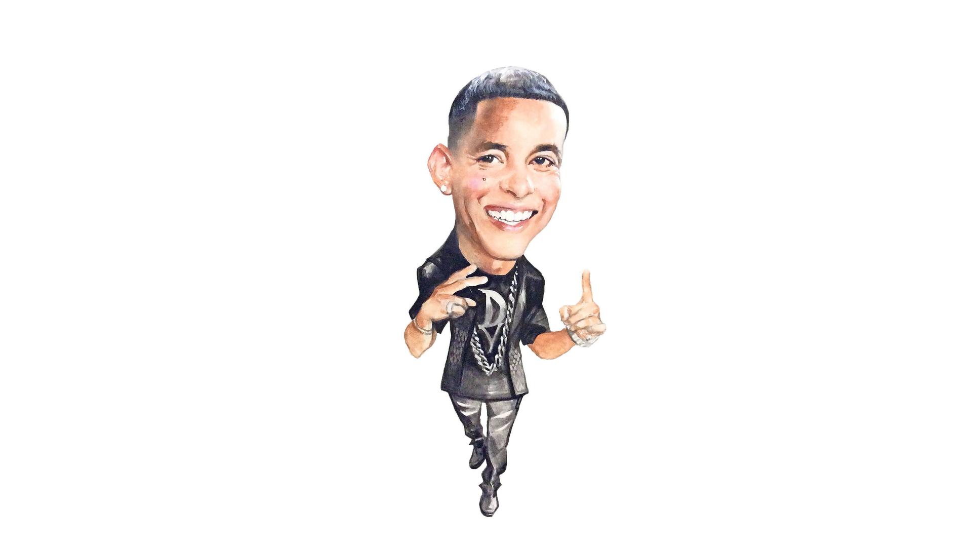 Eine Zeichnung von Daddy Yankee Eine Zeichnung von Daddy Yankee