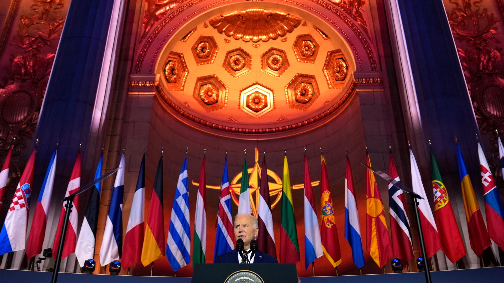 US-Präsident Joe Biden beim NATO-Gipfel in Washington