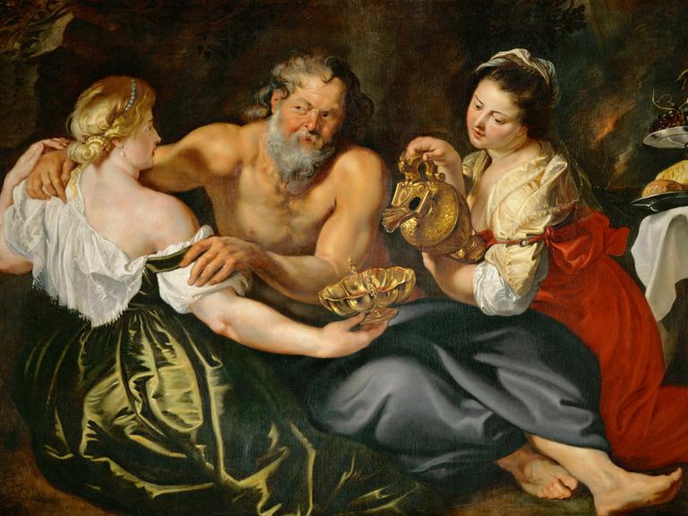 "Lot und seine Töchter" von Peter Paul Rubens (1577-1640), Öl auf Leinwand, 108 x 146 cm. Inv.Nr.899 Schwerin, Staatliches Museum.