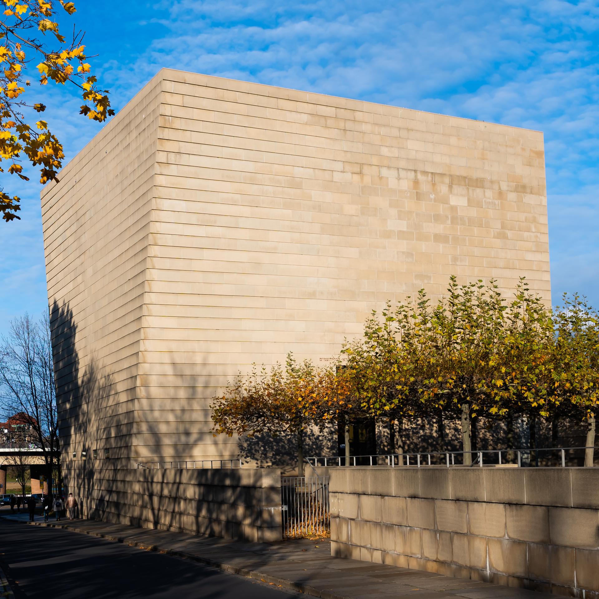 Sachsen, Dresden: Außenansicht des Areals der Synagoge in der sächsischen Landeshauptstadt.