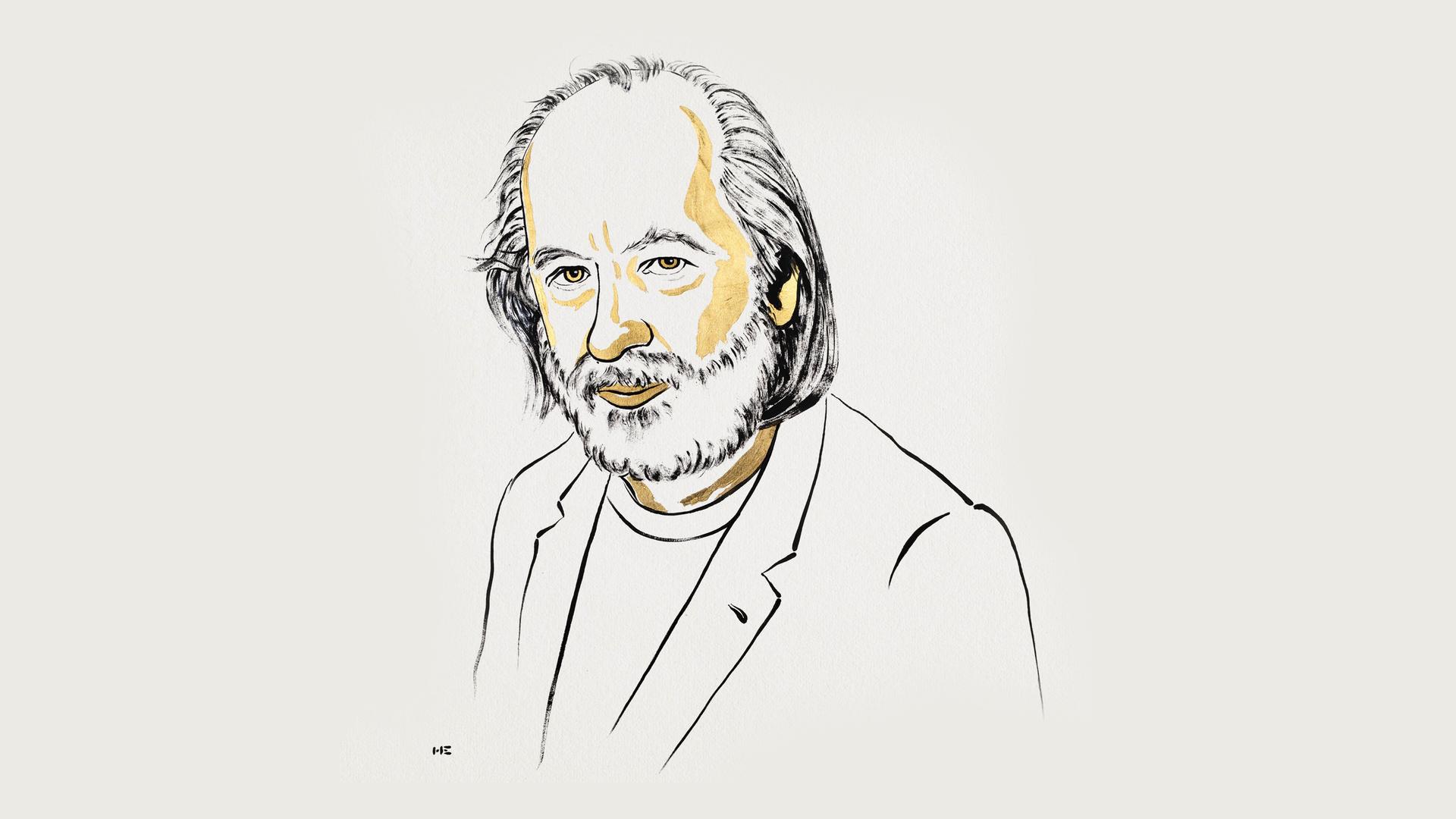 Illustration von László Krasznahorkai. Illustration von László Krasznahorkai.