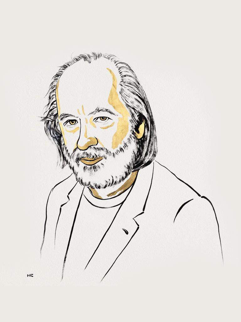 Illustration von László Krasznahorkai. Illustration von László Krasznahorkai.