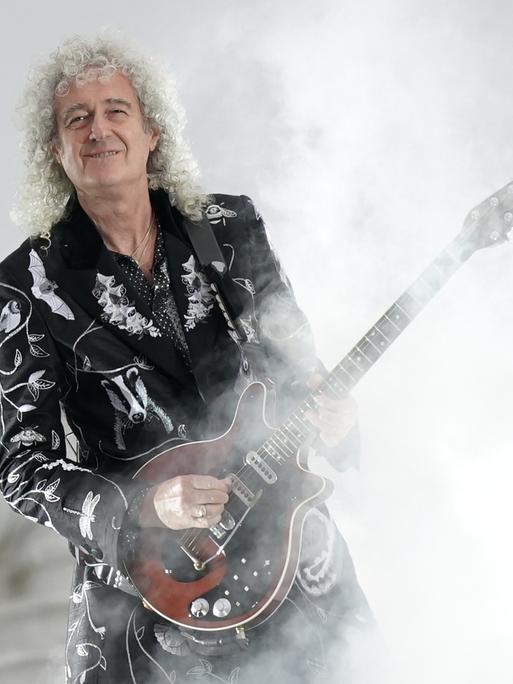 Queen-Gitarrist Brian May, hier bei der BBC Platinum Party in London.