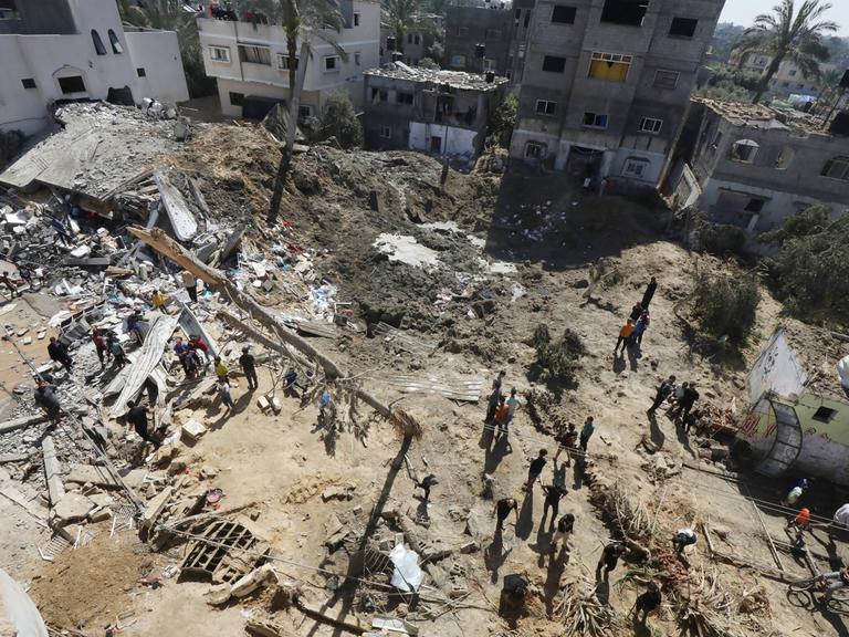 Zerstörte Gebäude in Gaza