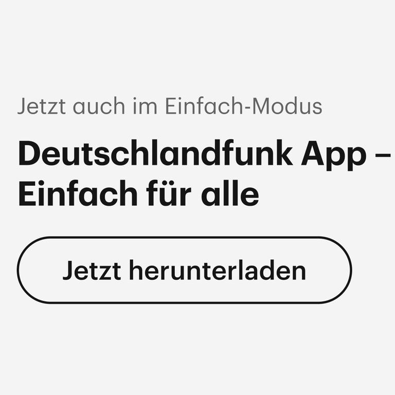 Störer für die Dlf App - Einfacher Modus
