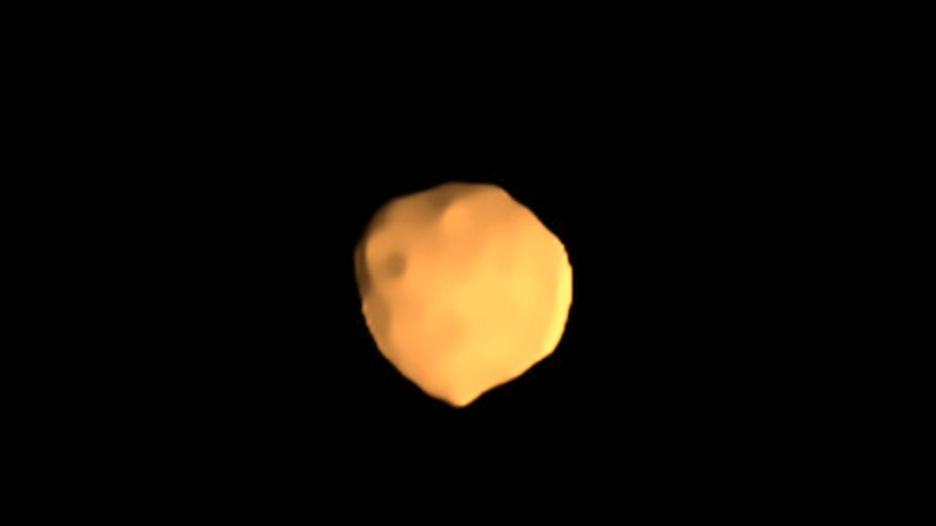 Die beste Aufnahme bisher: Der Asteroid Bamberga, fotografiert vom Very Large Telescope in Chile (Falschfarben)