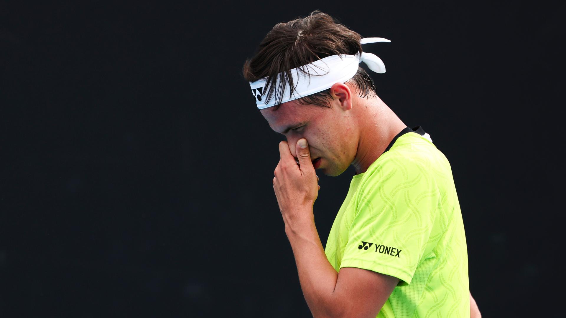 Daniel Altmaier reagiert enttäuscht.