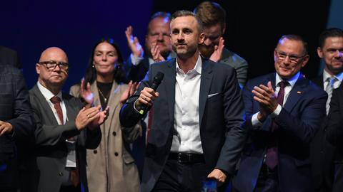 Wahlfeier der AfD Sachsen-Anhalt am 06.09.2026 im Alten Theater Magdeburg in Magdeburg mit Ulrich Siegmund 