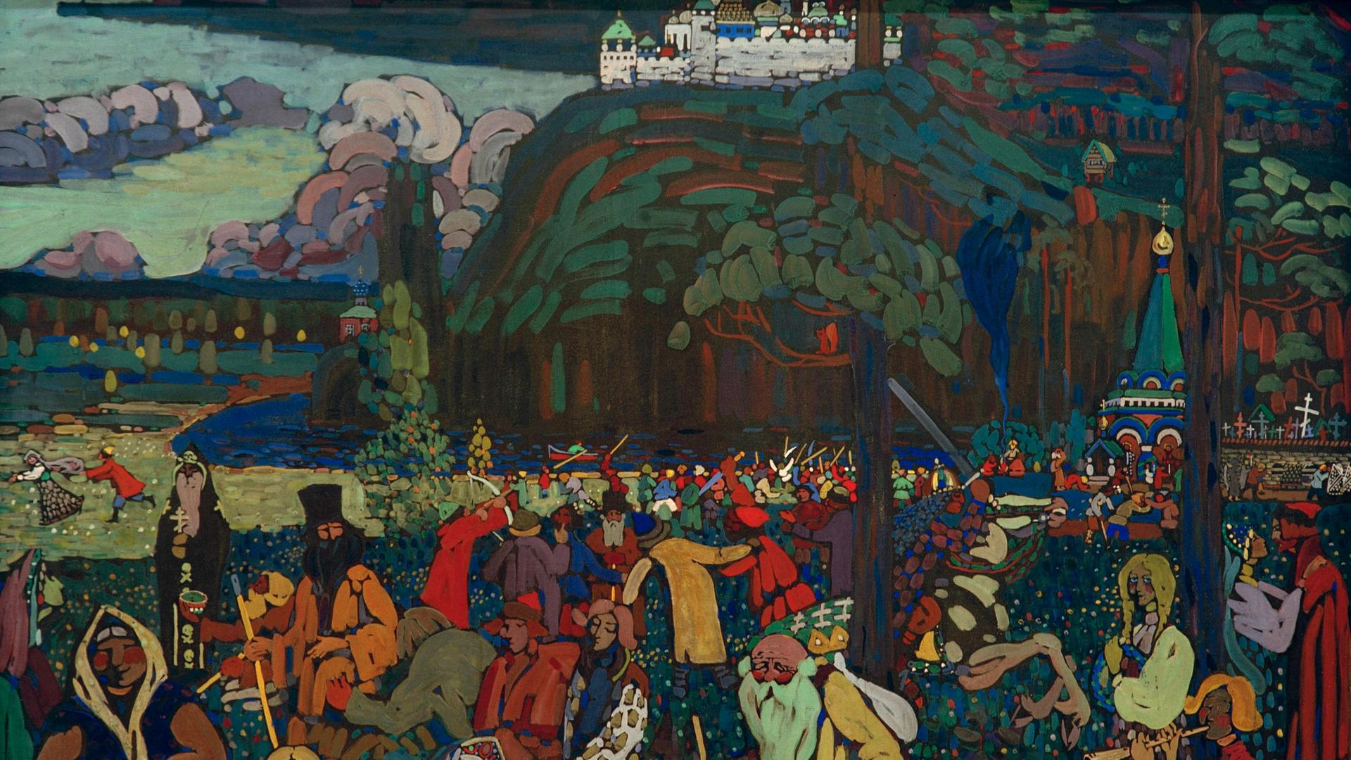Das Kandinsky-Gemälde "Das bunte Leben"