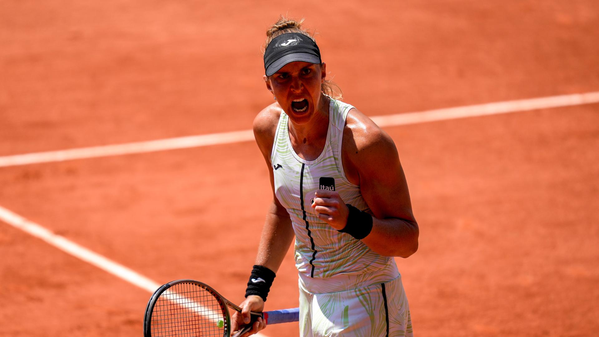 Tennisspielerin Haddad Maia (Brasilien) im Viertelfinale der French Open