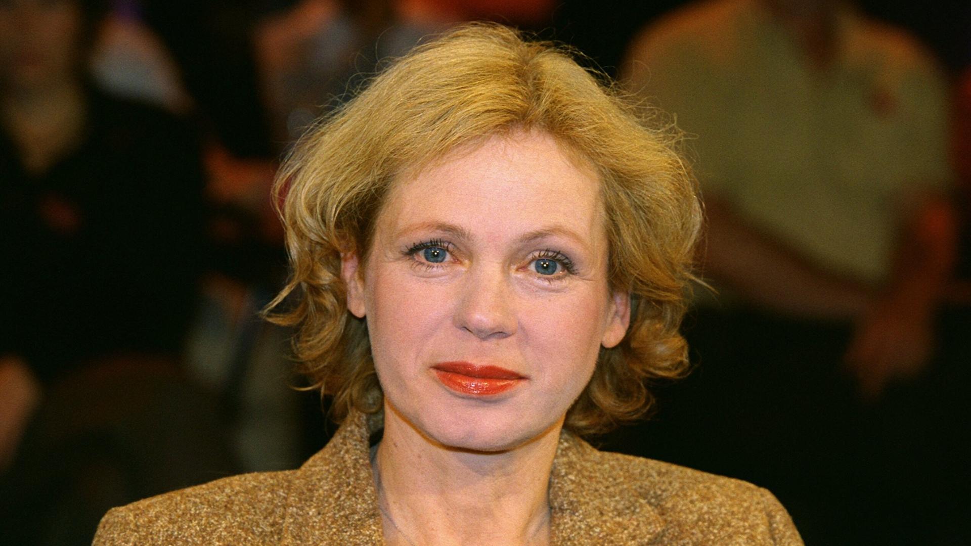 Renate Krößner, deutsche Schauspielerin ("Einmal Bulle, immer Bulle", "Stubbe - Von Fall zu Fall", "Bruder Esel", "Solo Sunny"), aufgenommen am 14.10.2003 in Berlin.